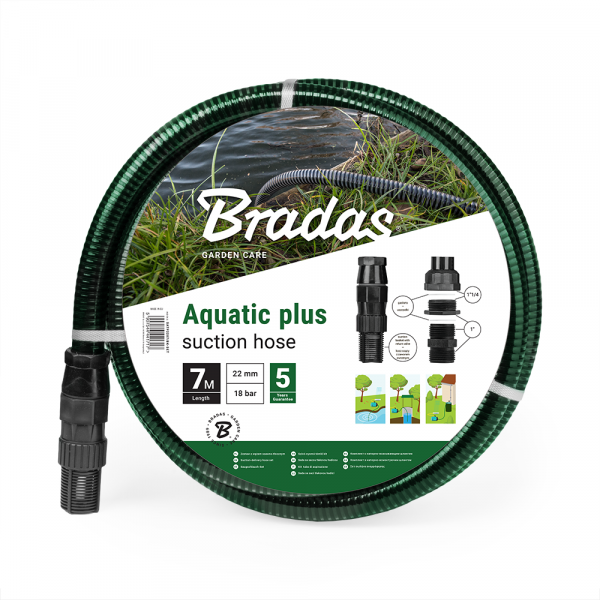 AQUATIC plus - PVC had.se sacím košem DN 22, 7m